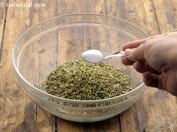 Step 12 – Add &frac12; tsp of salt. It is advisable to measure the salt so as to …