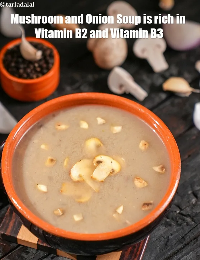 Step 29 – <meta charset="UTF-8" /> <strong>Mushroom and Onion Soup&nbsp;is rich in below macronutrients, vitamins and minerals given …