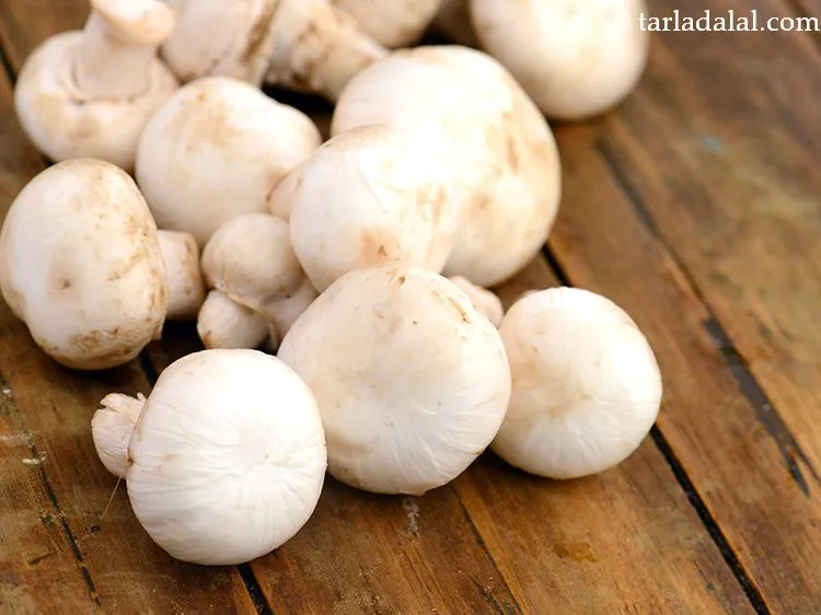 Step 3 – When buying fresh button mushrooms, select mushrooms that are intact and firm, with tightly closed …