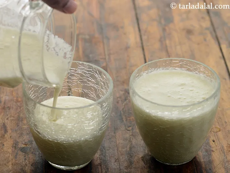 स्टेप 7 – <strong>खरबूजा शेक</strong> को | <strong>खरबूजा ड्रिंक | मेलन कूलर | …