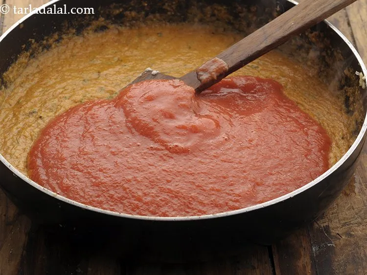 Step 18 – Add tomato pulp