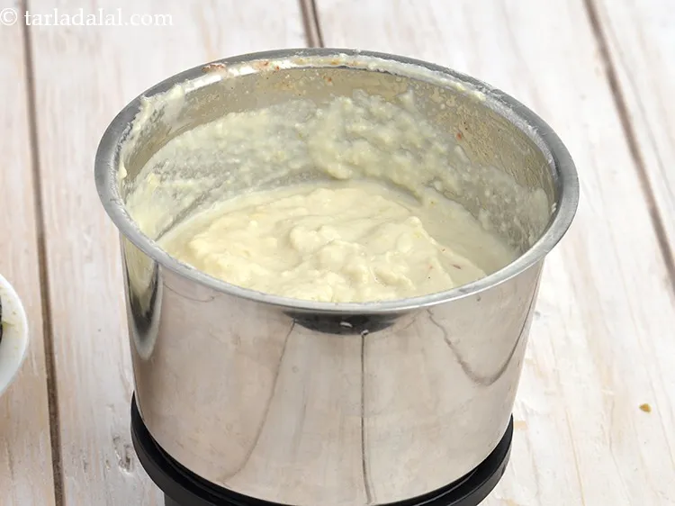 Step 6 – Ground everything together into a smooth paste and keep aside