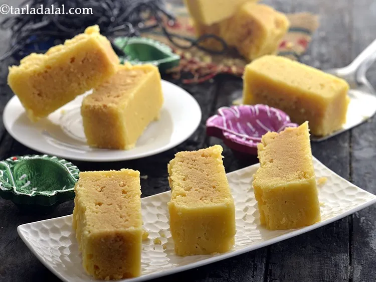 Step 24 – Enjoy <strong>Easy Homemade Mysore Pak recipe</strong>. You can store it in air-tight container. It stays …