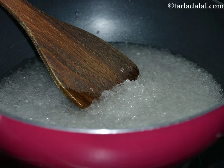 Step 8 – Mix well using a wooden ladle.