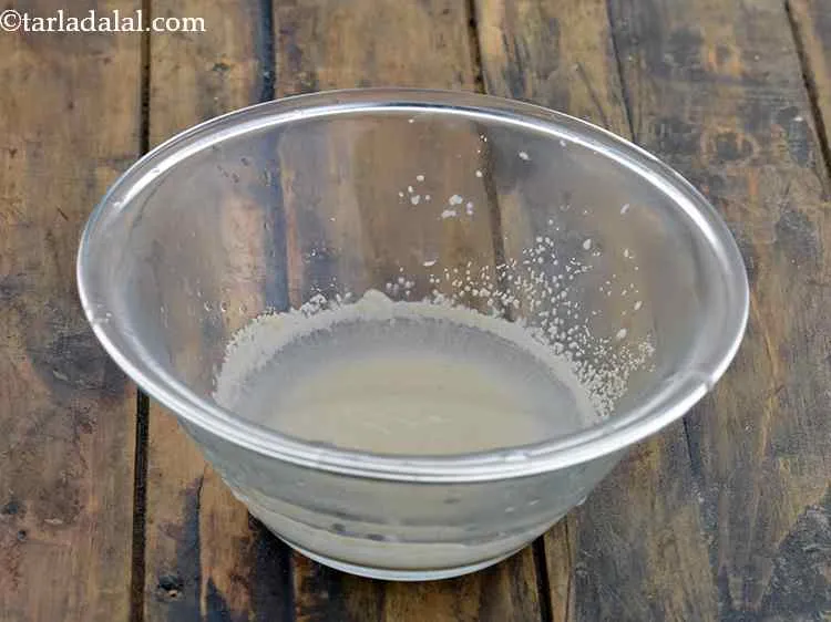 Step 3 – Cover it with a lid and keep aside for 5-7 minutes. It looks like this …