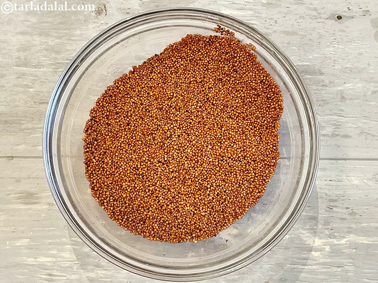 Step 6 – Drian the water. If you want to use ragi flour then follow this recipe,&nbsp;<a href="https://www.tarladalal.com/nachni-dosa-1694r">ragi …