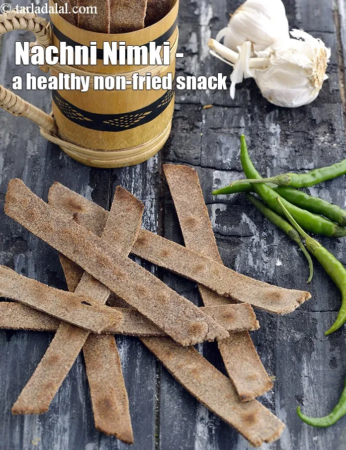 Step 16 – <strong>Nachni Nimki - a healthy non-fried snack.</strong>