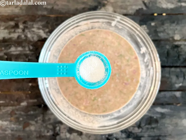 Step 20 – <meta charset="UTF-8" /> Just before making the pancakes, sprinkle <meta charset="UTF-8" />1/4 tsp&nbsp;<a href="glossary-fruit-salt-420i">fruit salt</a> …