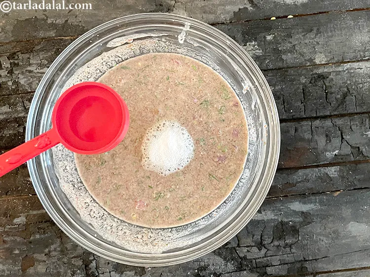 Step 21 – Immediately add&nbsp;2 tsp of water over the fruit salt.