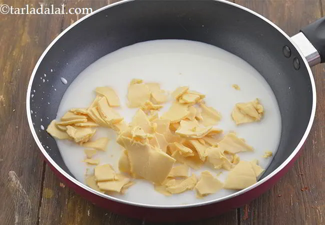 Step 13 – Now, add the cheese slices. Tear the cheese slices into small pieces so it becomes …