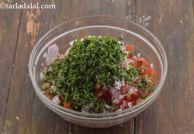 Step 6 – Add the coriander, which will give some freshness.