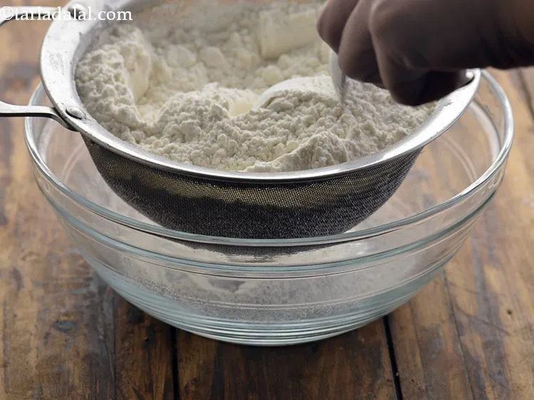 Step 5 – Sift everything together and keep aside.