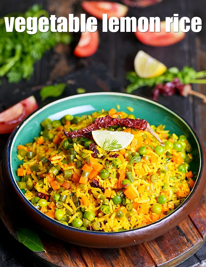 Step 37 – Serve <strong>Vegetable lemon rice</strong> hot.&nbsp;