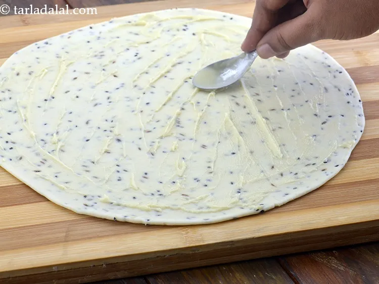 Step 23 – Apply the prepared paste evenly over it.