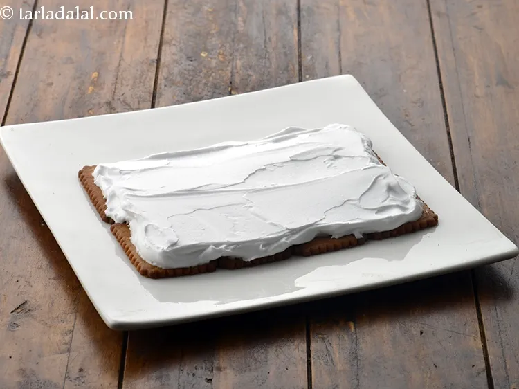 Step 11 – Spread it evenly using a palate knife.