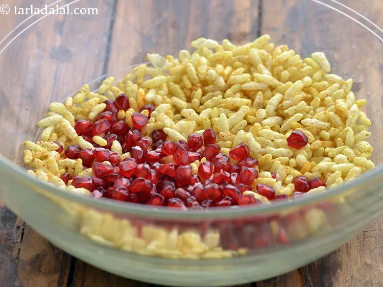 Step 13 – Add all the remaining ingredients starting with fresh pomegranate. It will provide a pleasant sweetness …