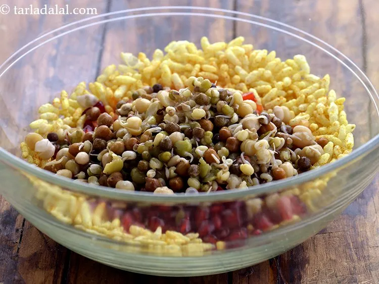 Step 15 – Add boiled mixed sprouts.