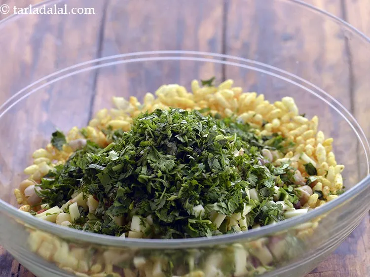 Step 18 – Add finely chopped coriander.