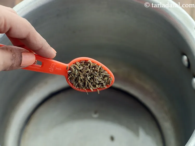 Step 4 – Add the dill seeds.