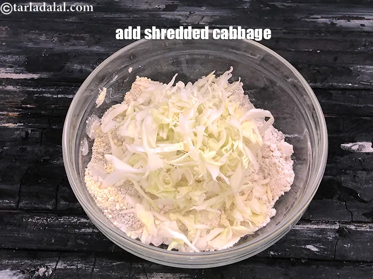 Step 19 – Cabbage can be replaced with any other green veggie like chopped methi or spinach.