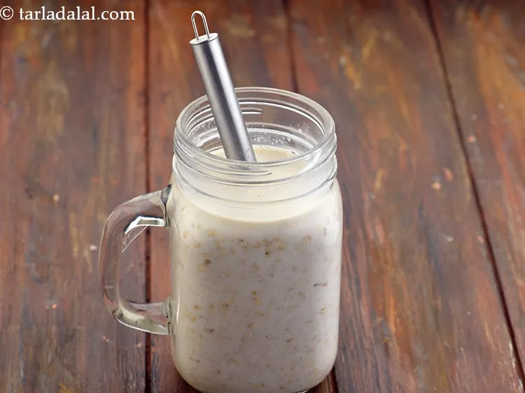 Step 5 – Mix all these 3 ingredients of <strong>orange chia seeds overnight oats</strong> with a whisk to …