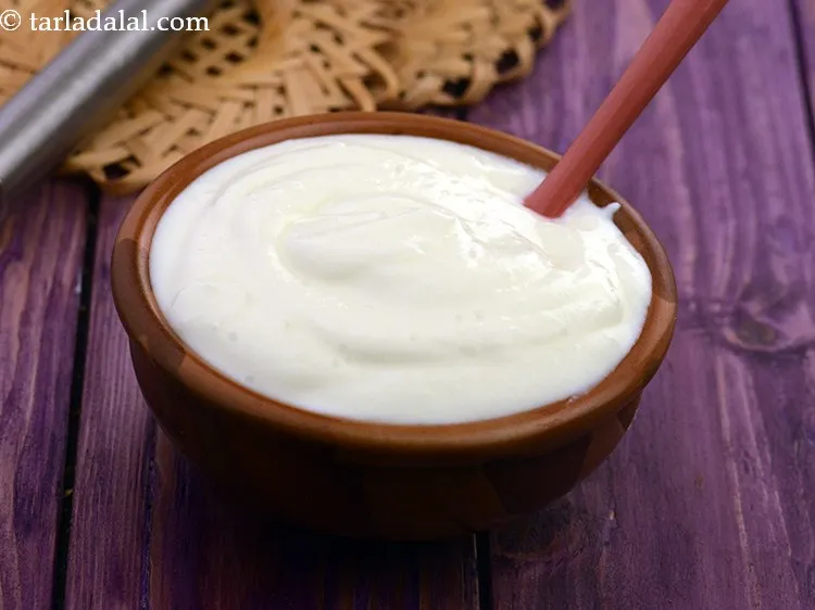 Step 4 – Then add curd to the jar. Ensure to whisk it so it becomes smooth.&nbsp;<a href="https://www.tarladalal.com/recipes-using-curd-383">Curds</a>&nbsp;help …