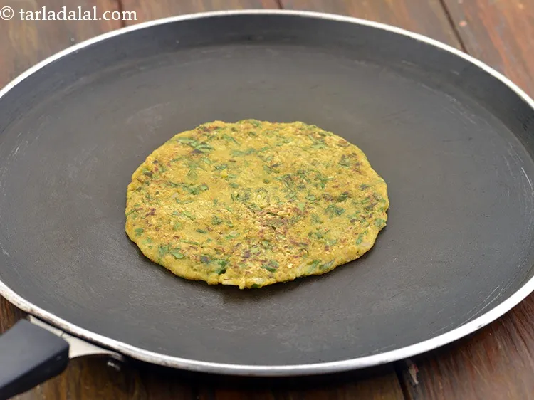 Step 37 – Turnover and cook on the other side till it turns golden brown in colour.