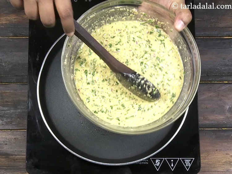 Step 4 – The batter has to be of pouring consistency.