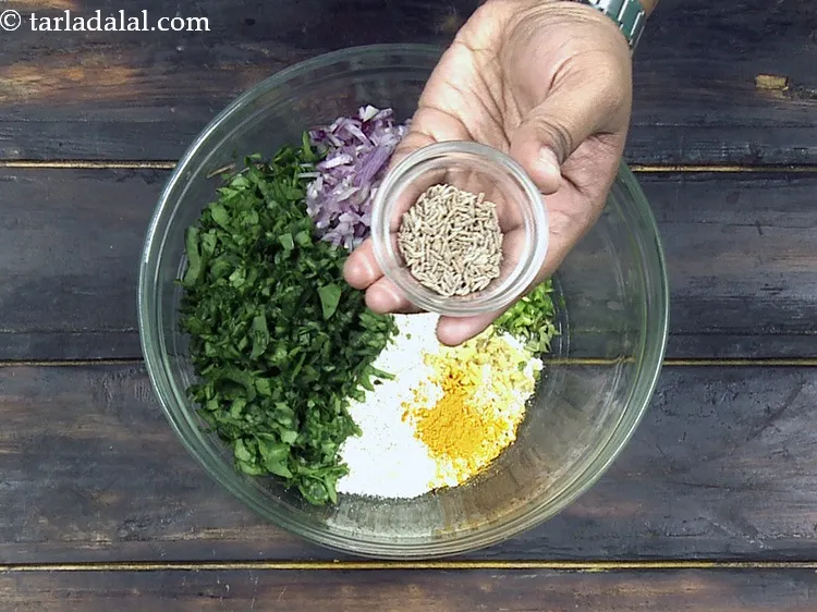 Step 23 – Add 1 tsp&nbsp;<a href="https://www.tarladalal.com/glossary-cumin-seeds-jeera-zeera-381i">cumin seeds (jeera)</a>.
