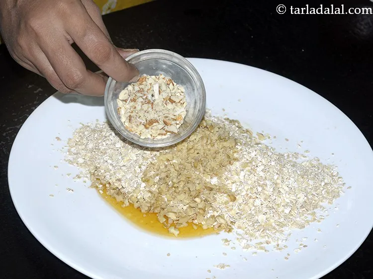 Step 21 – Add&nbsp;<meta charset="UTF-8" />1 tbsp&nbsp;finely&nbsp;<a href="glossary-chopped-almonds-865i">chopped almonds (badam)</a> too. These are a good source of protein.