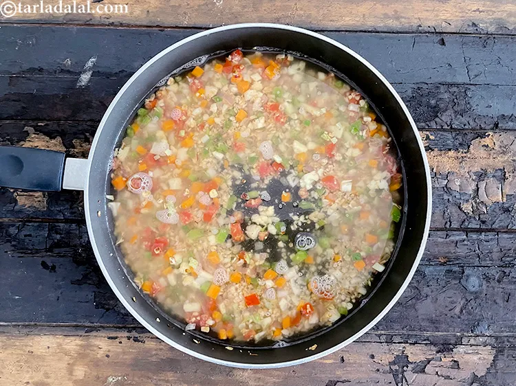 Step 24 – <p>Add 3 cups of hot water.</p>