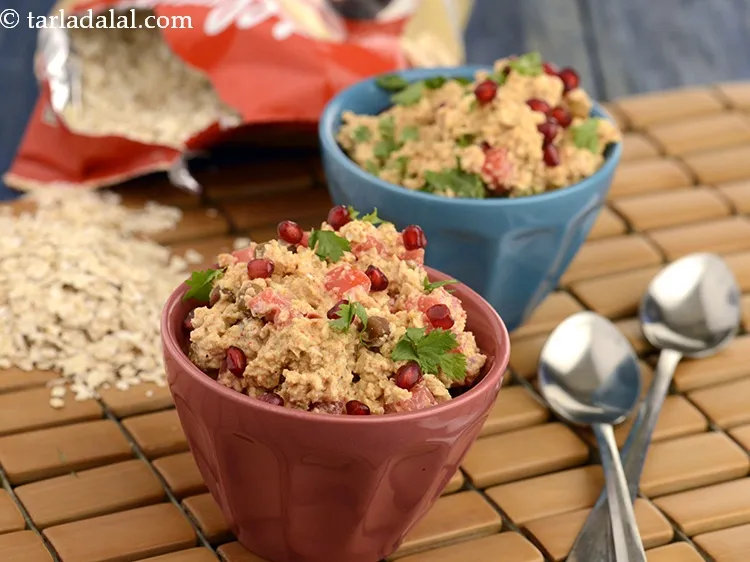 Step 26 – Serve&nbsp;<strong>oats chaat recipe | healthy chaat | Indian oats recipes | easy healthy chaat for …