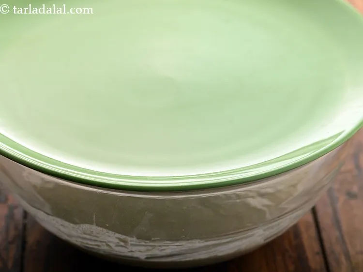 Step 12 – Cover with a lid and keep aside to soak for 1 hour.