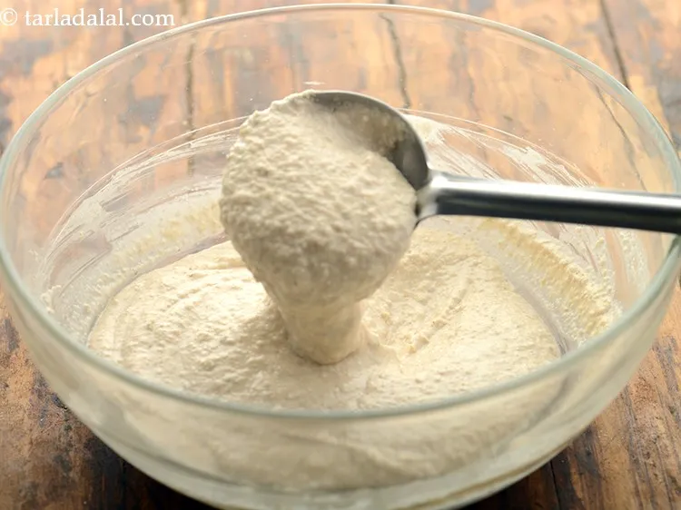 Step 13 – After an hour, our <strong>instant oats idli </strong>batter will look like this. The batter should …