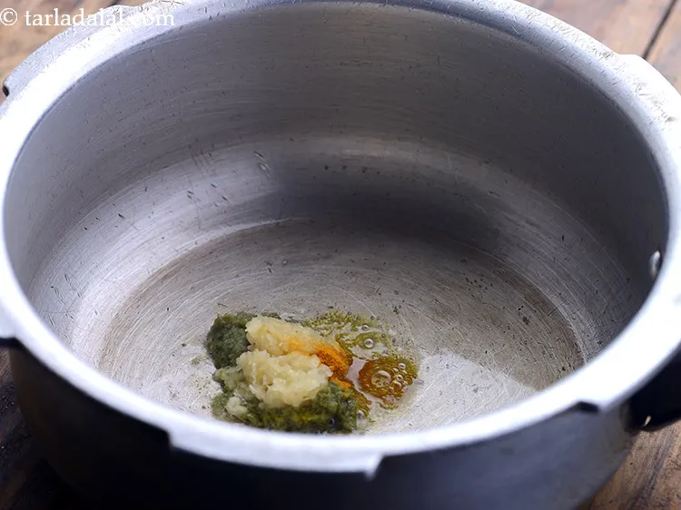 Step 11 – Add turmeric powder.