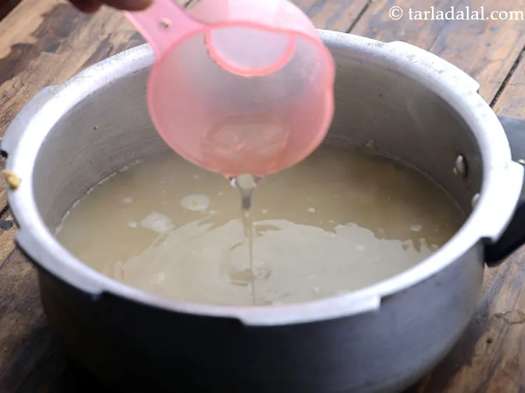 Step 16 – Add 2 cups of hot water.