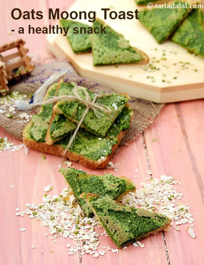 स्टेप 33 – <strong>ओट्स मूंग टोस्ट - एक स्वस्थ नाश्ता।</strong>