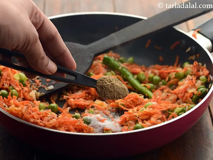 Step 19 – Add chaat masala.
