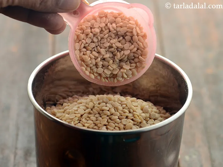 Step 3 – Add urad dal. Urad dal is rich in folate and fibre. It increases the health …
