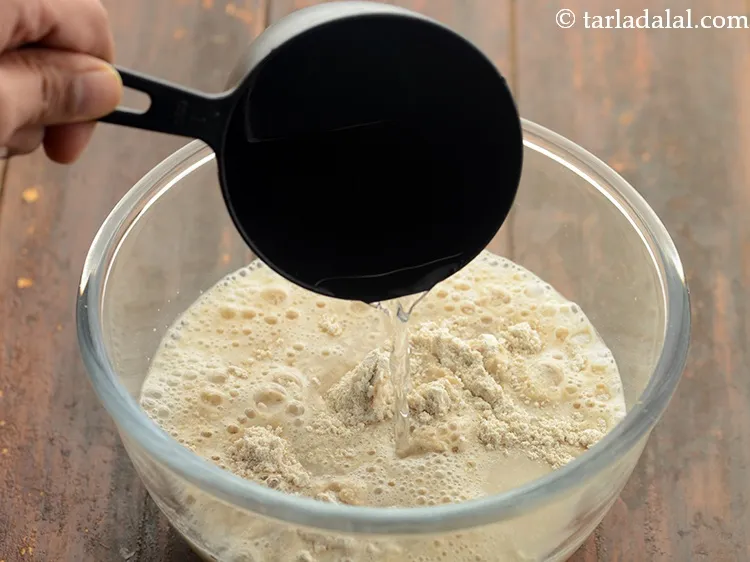 Step 7 – Add 1&frac34; cups of water.