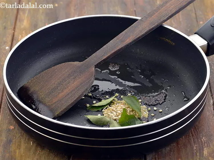 Step 10 – Also, add curry leaves.