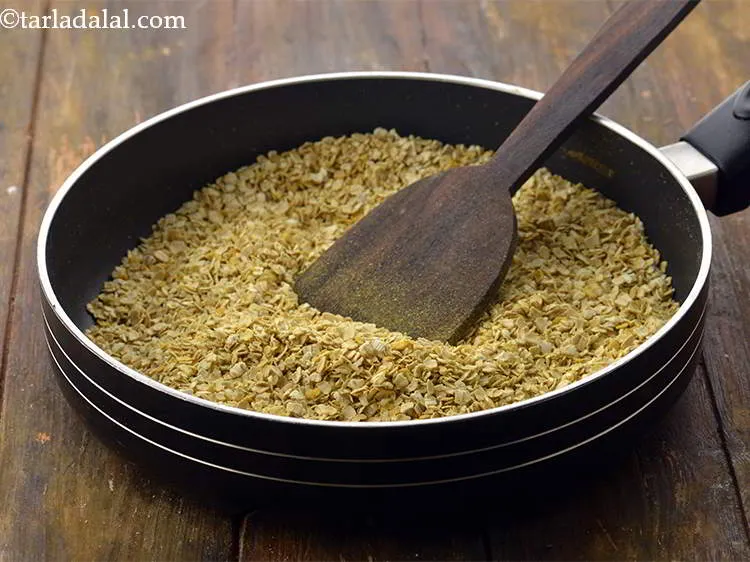 Step 5 – Saut&eacute; on a medium flame for 3 to 4 minutes or till the oats turns …