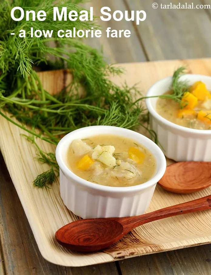 स्टेप 3 – <strong>वन मील सूप - एक कम कैलोरी वाला&nbsp;व्यंजन।</strong>