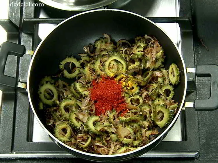 Step 15 – Add the chilli powder.