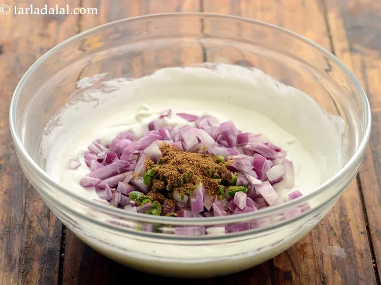 Step 11 – Add cumin seed powder. It will enhance the taste of the raita and give it …