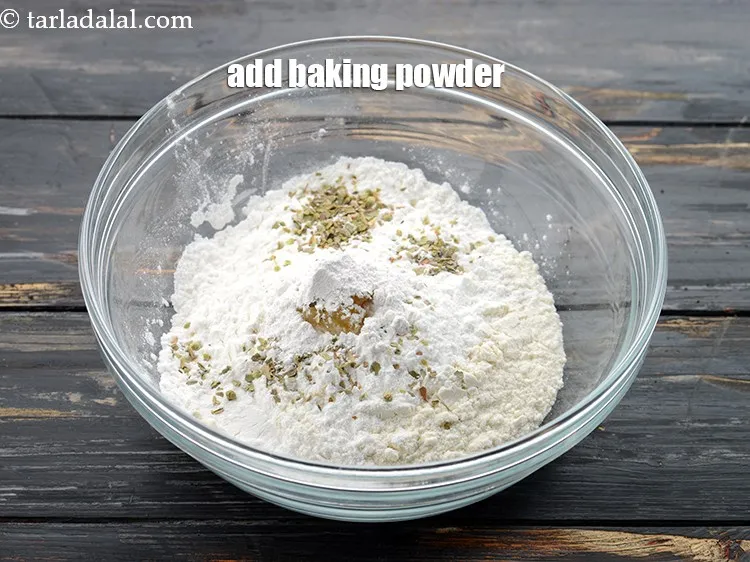 Step 7 – Add 1/2 tsp&nbsp;<a href="https://www.tarladalal.com/glossary-baking-powder-425i">baking powder</a>. The baking powder helps to make fluffy onions rings. Makes …