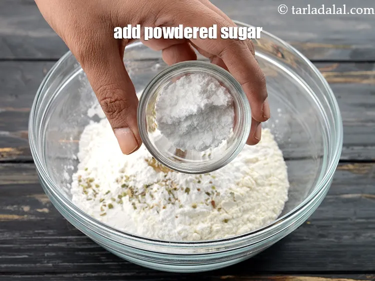 Step 8 – Add 2 tsp&nbsp;<a href="https://www.tarladalal.com/glossary-powdered-sugar-280i">powdered sugar</a>. This helps to add brown colour to onion rings recipe …