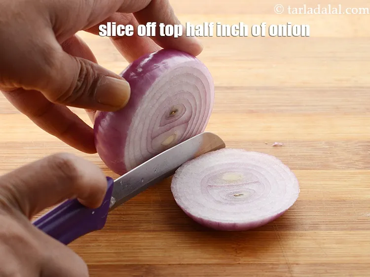 Step 16 – Hold your knife comfortably, with your forefinger running down one side of the blade and …