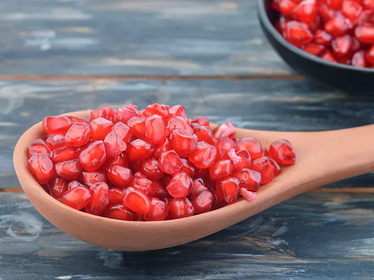 Step 3 – Next add pomegranate also to the mixer jar.