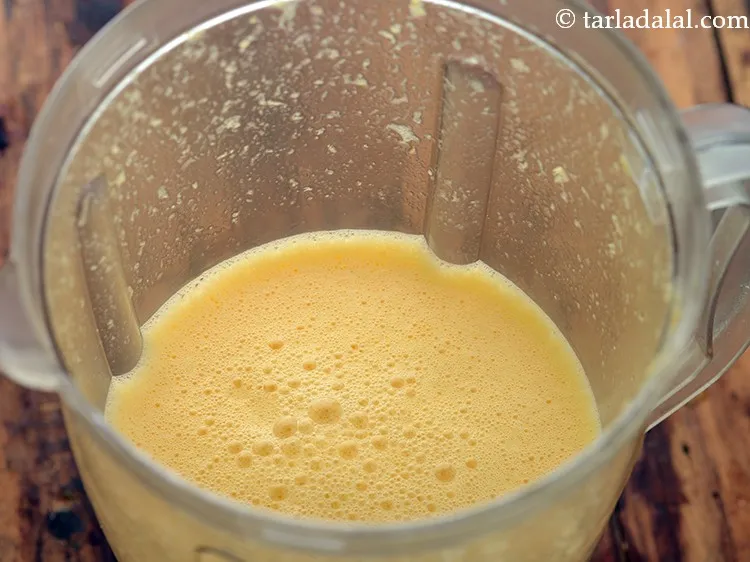 Step 19 – Close the lid of the mixer jar and blend till smooth. This is how the …